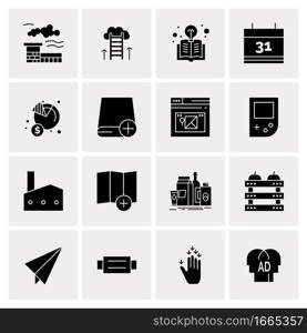 16 Business Universal Icons Vector. Creative Icon Illustration to use in web and Mobile Related project.