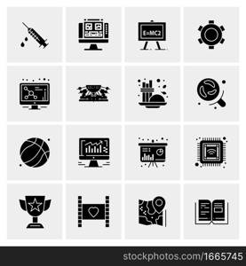 16 Business Universal Icons Vector. Creative Icon Illustration to use in web and Mobile Related project.