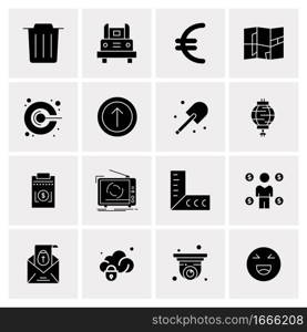 16 Business Universal Icons Vector. Creative Icon Illustration to use in web and Mobile Related project.