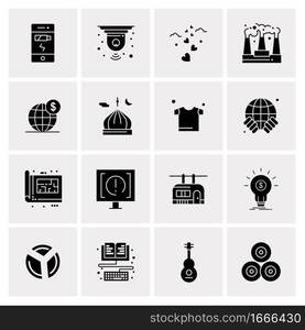 16 Business Universal Icons Vector. Creative Icon Illustration to use in web and Mobile Related project.