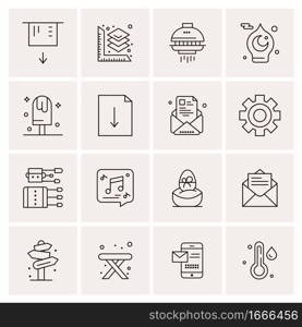 16 Business Universal Icons Vector. Creative Icon Illustration to use in web and Mobile Related project.