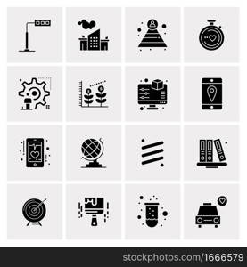 16 Business Universal Icons Vector. Creative Icon Illustration to use in web and Mobile Related project.