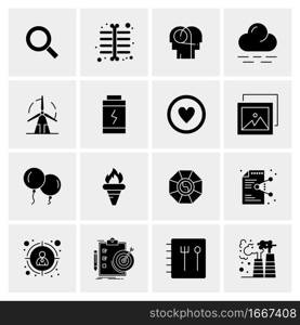 16 Business Universal Icons Vector. Creative Icon Illustration to use in web and Mobile Related project.