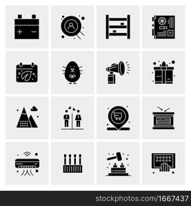 16 Business Universal Icons Vector. Creative Icon Illustration to use in web and Mobile Related project.