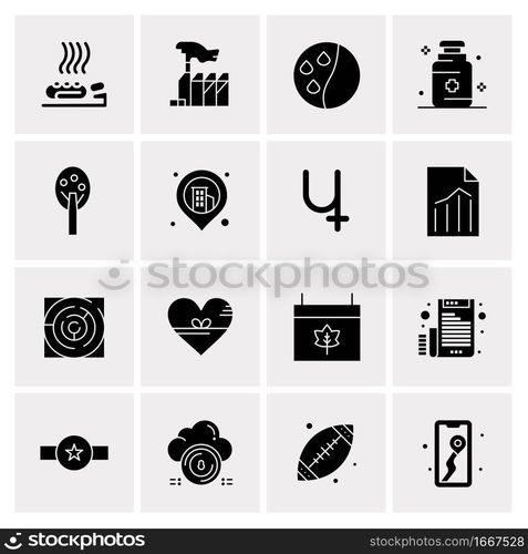 16 Business Universal Icons Vector. Creative Icon Illustration to use in web and Mobile Related project.