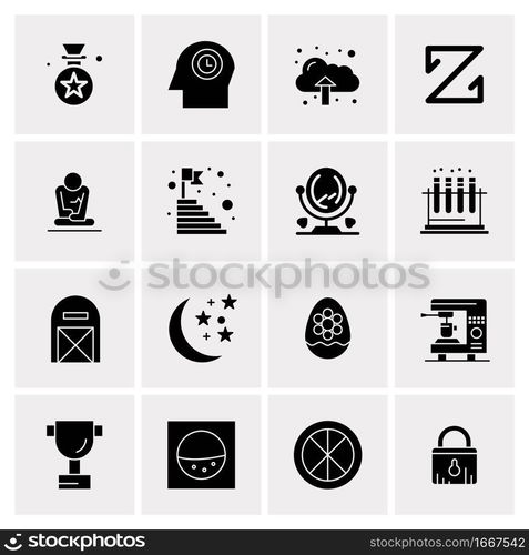 16 Business Universal Icons Vector. Creative Icon Illustration to use in web and Mobile Related project.