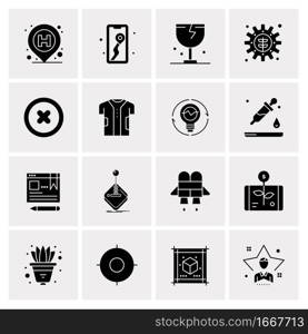 16 Business Universal Icons Vector. Creative Icon Illustration to use in web and Mobile Related project.