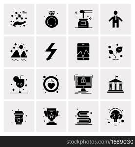 16 Business Universal Icons Vector. Creative Icon Illustration to use in web and Mobile Related project.