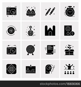 16 Business Universal Icons Vector. Creative Icon Illustration to use in web and Mobile Related project.