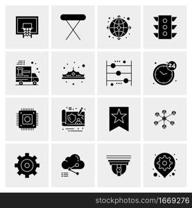 16 Business Universal Icons Vector. Creative Icon Illustration to use in web and Mobile Related project.