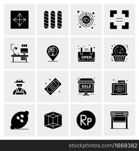 16 Business Universal Icons Vector. Creative Icon Illustration to use in web and Mobile Related project.