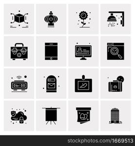 16 Business Universal Icons Vector. Creative Icon Illustration to use in web and Mobile Related project.