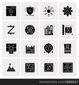 16 Business Universal Icons Vector. Creative Icon Illustration to use in web and Mobile Related project.