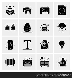 16 Business Universal Icons Vector. Creative Icon Illustration to use in web and Mobile Related project.