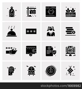 16 Business Universal Icons Vector. Creative Icon Illustration to use in web and Mobile Related project.