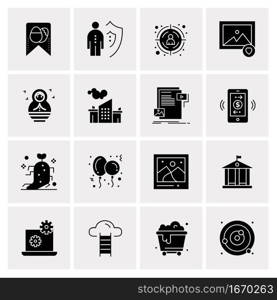 16 Business Universal Icons Vector. Creative Icon Illustration to use in web and Mobile Related project.