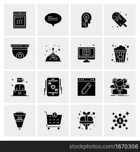 16 Business Universal Icons Vector. Creative Icon Illustration to use in web and Mobile Related project.