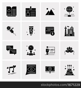 16 Business Universal Icons Vector. Creative Icon Illustration to use in web and Mobile Related project.