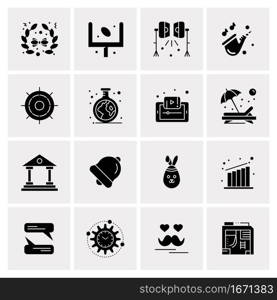 16 Business Universal Icons Vector. Creative Icon Illustration to use in web and Mobile Related project.