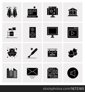 16 Business Universal Icons Vector. Creative Icon Illustration to use in web and Mobile Related project.