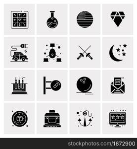 16 Business Universal Icons Vector. Creative Icon Illustration to use in web and Mobile Related project.