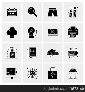 16 Business Universal Icons Vector. Creative Icon Illustration to use in web and Mobile Related project.