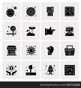 16 Business Universal Icons Vector. Creative Icon Illustration to use in web and Mobile Related project.