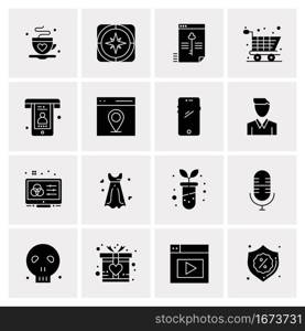 16 Business Universal Icons Vector. Creative Icon Illustration to use in web and Mobile Related project.