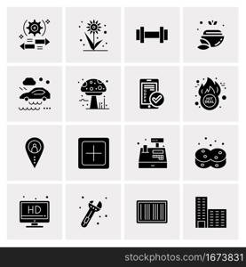 16 Business Universal Icons Vector. Creative Icon Illustration to use in web and Mobile Related project.