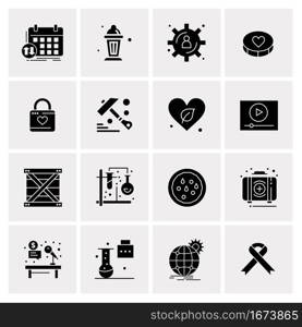 16 Business Universal Icons Vector. Creative Icon Illustration to use in web and Mobile Related project.