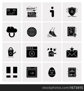 16 Business Universal Icons Vector. Creative Icon Illustration to use in web and Mobile Related project.