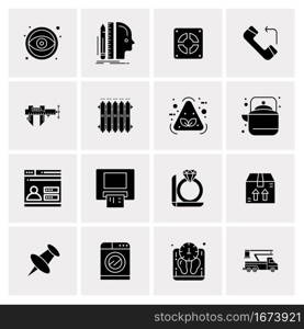 16 Business Universal Icons Vector. Creative Icon Illustration to use in web and Mobile Related project.