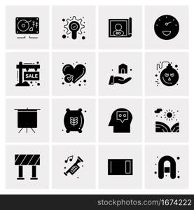 16 Business Universal Icons Vector. Creative Icon Illustration to use in web and Mobile Related project.