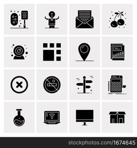 16 Business Universal Icons Vector. Creative Icon Illustration to use in web and Mobile Related project.