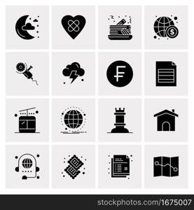 16 Business Universal Icons Vector. Creative Icon Illustration to use in web and Mobile Related project.