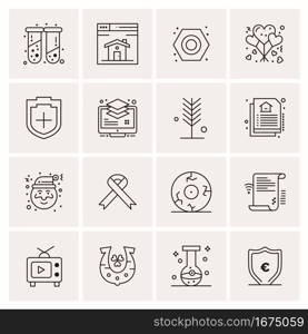 16 Business Universal Icons Vector. Creative Icon Illustration to use in web and Mobile Related project.