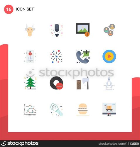 16 Creative Icons Modern Signs and Symbols of audio, group, women, focus, focus group Editable Pack of Creative Vector Design Elements