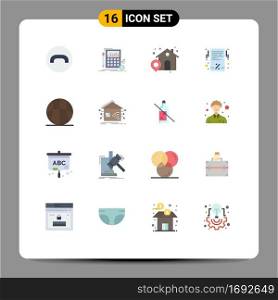 16 Creative Icons Modern Signs and Symbols of basketball, activities, shop, receipt, black friday Editable Pack of Creative Vector Design Elements