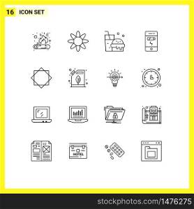 16 Creative Icons Modern Signs and Symbols of can, virus, food, security, status Editable Vector Design Elements