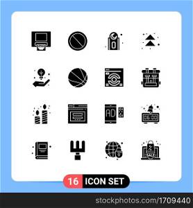 16 Creative Icons Modern Signs and Symbols of creative idea, idea, muslim, business, next Editable Vector Design Elements