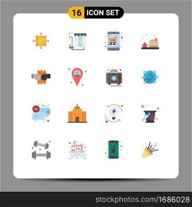 16 Creative Icons Modern Signs and Symbols of fight, soap, water, cleaning, shopping Editable Pack of Creative Vector Design Elements