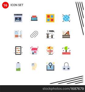 16 Creative Icons Modern Signs and Symbols of focus, shipping, internet, logistic, boxes Editable Pack of Creative Vector Design Elements