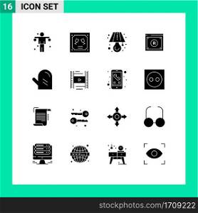 16 Creative Icons Modern Signs and Symbols of food, online, l&, law, copyright Editable Vector Design Elements