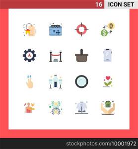 16 Creative Icons Modern Signs and Symbols of gear, navigation, location, payment, digital Editable Pack of Creative Vector Design Elements