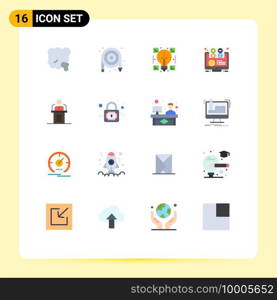 16 Creative Icons Modern Signs and Symbols of learning, learning, plumbing, e, sharing Editable Pack of Creative Vector Design Elements