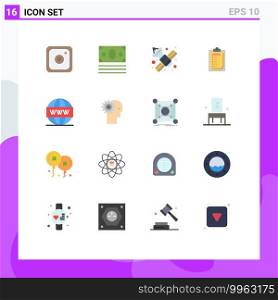16 Creative Icons Modern Signs and Symbols of media, file, media, report, card Editable Pack of Creative Vector Design Elements