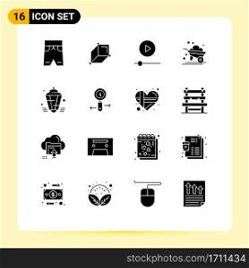 16 Creative Icons Modern Signs and Symbols of muslim, lantern, gadgets, wheelbarrow, farm Editable Vector Design Elements