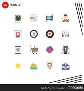 16 Creative Icons Modern Signs and Symbols of online, help, component, male, avatar Editable Pack of Creative Vector Design Elements