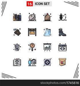 16 Creative Icons Modern Signs and Symbols of pen, design, system, creative, holiday Editable Creative Vector Design Elements