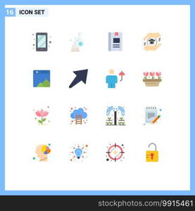 16 Creative Icons Modern Signs and Symbols of photo, school, book, real estate, reading Editable Pack of Creative Vector Design Elements